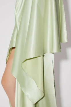 Asymmetrisches Kleid Aus Satin