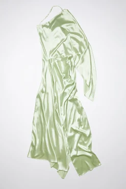 Asymmetrisches Kleid Aus Satin