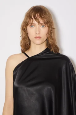 Asymmetrisches Kleid Aus Satin