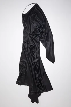 Asymmetrisches Kleid Aus Satin