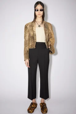 Ausgestellte Hose Aus Woll-Mix