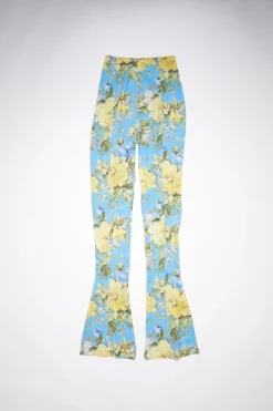 Ausgestellte Hose Mit Blumenprint