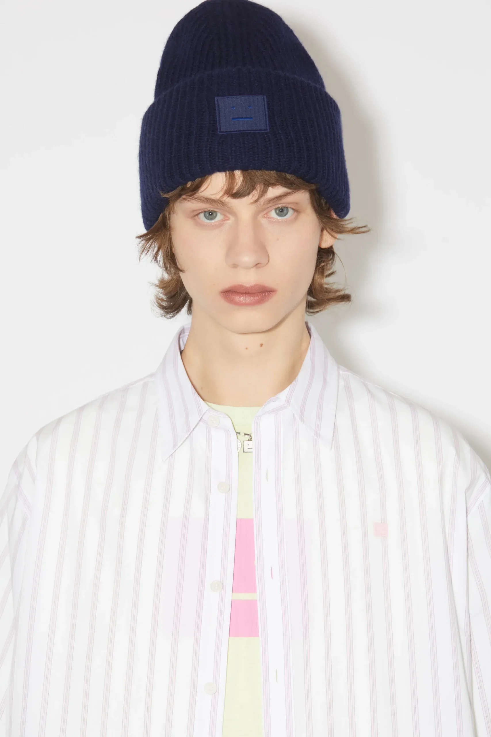 Beanie Mit Grosem Face-Logo