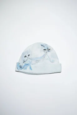 Bedruckte Beanie Aus Strick