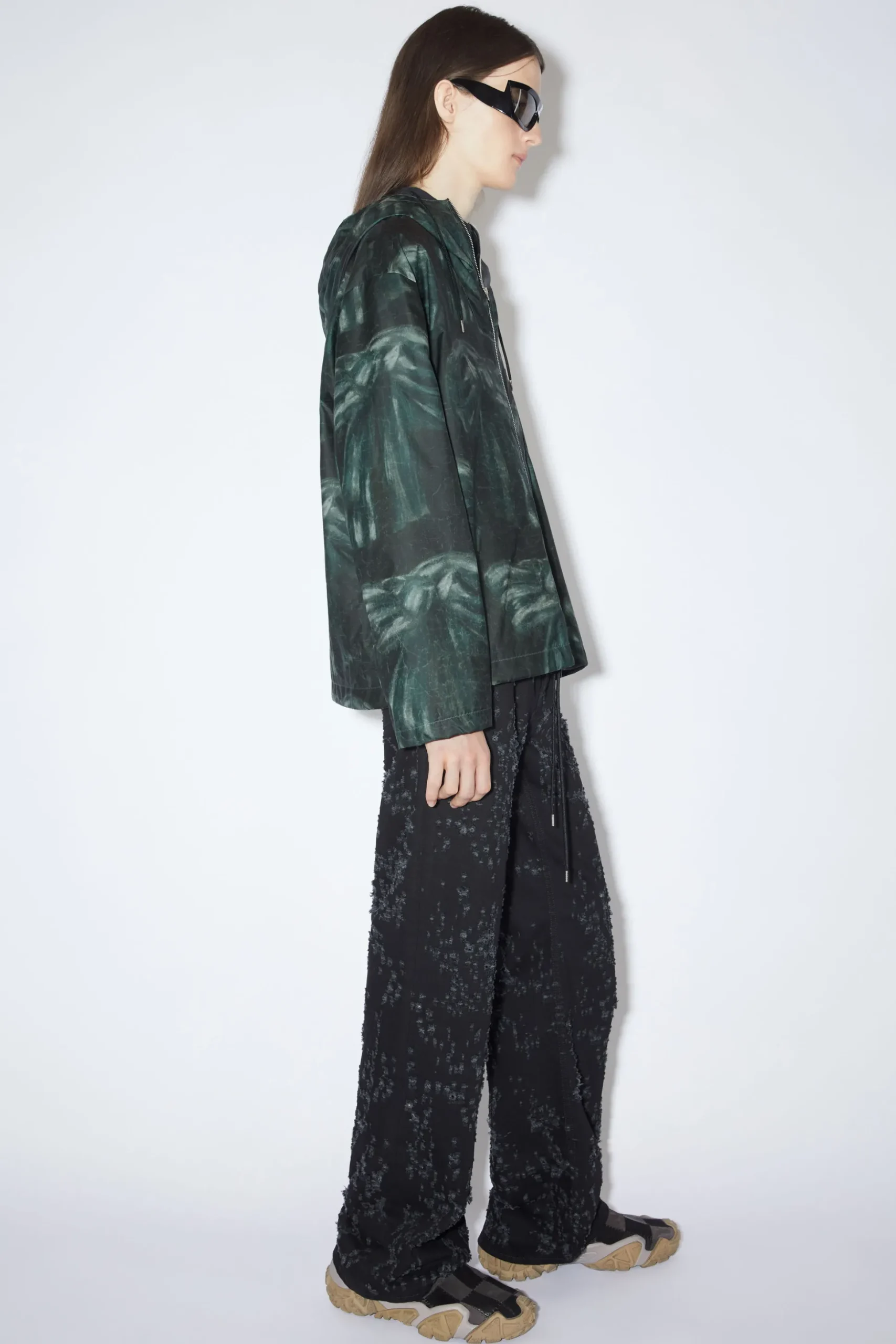 Bedruckte Jacke Mit Kapuze