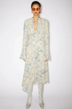 Bedrucktes Wickelkleid