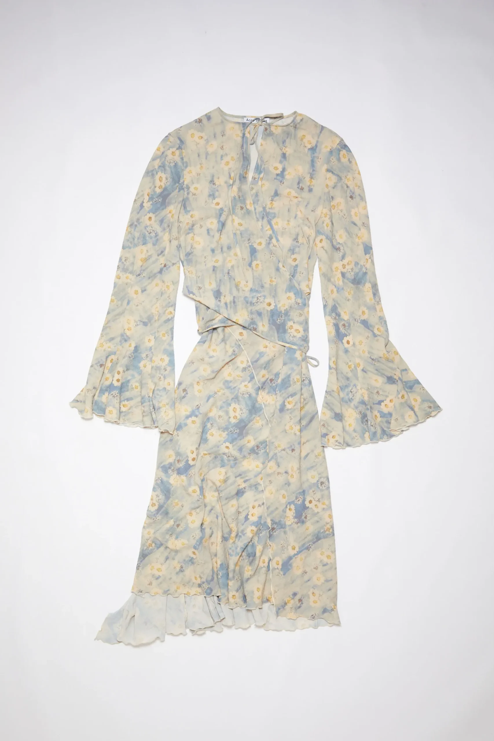 Bedrucktes Wickelkleid