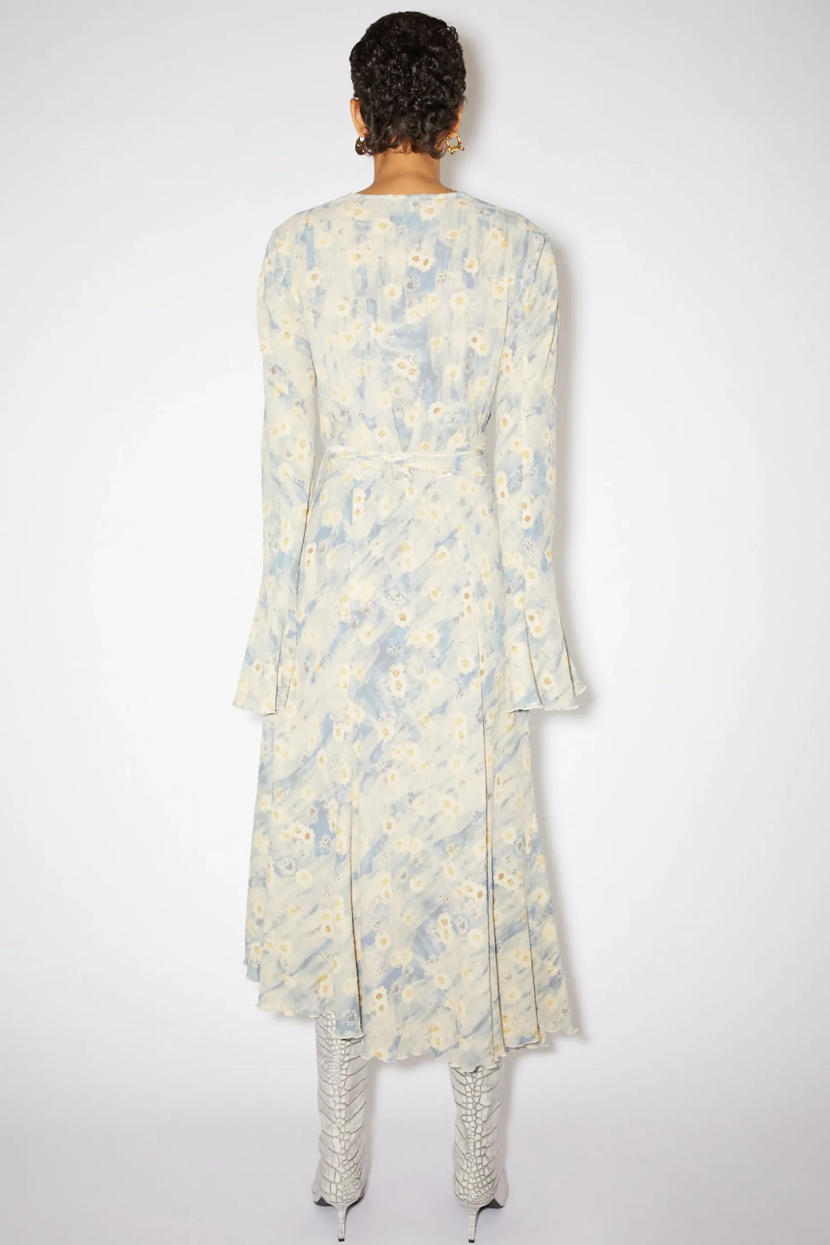 Bedrucktes Wickelkleid