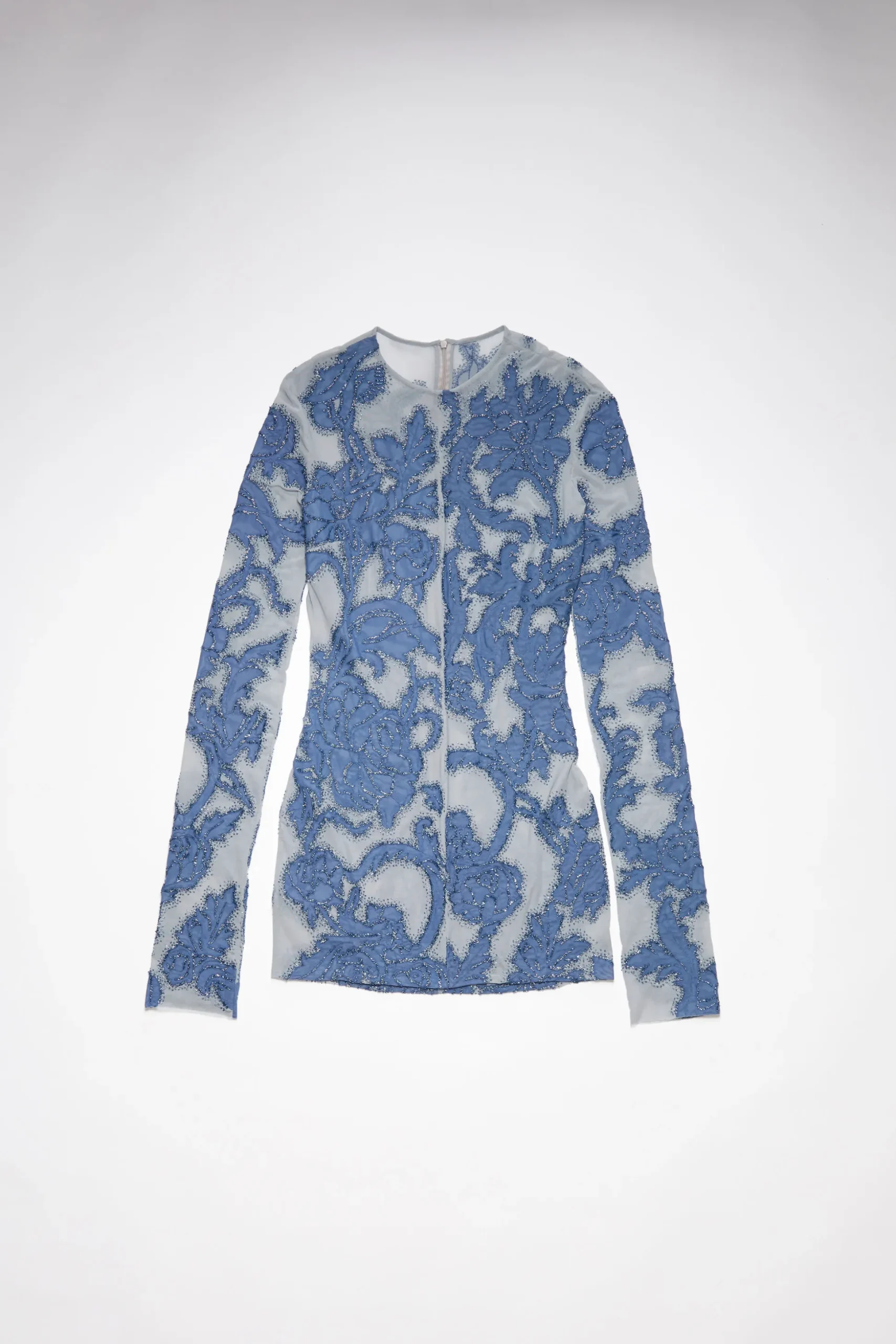 Besticktes Kleid Aus Mesh