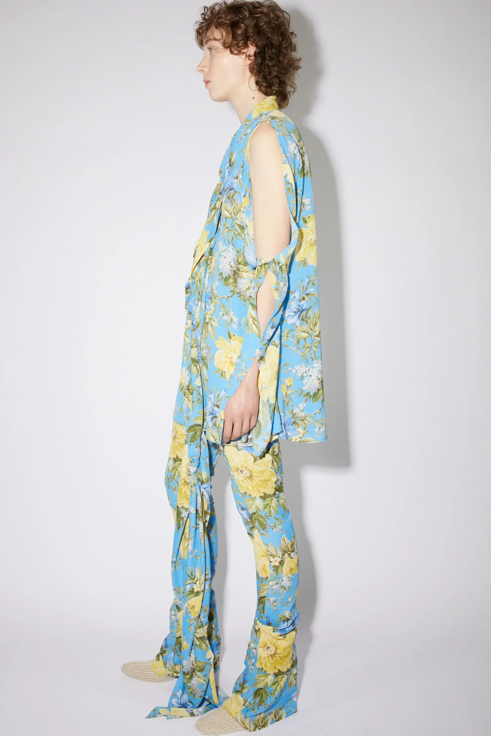 Bluse Zum Schnuren Mit Blumenprint