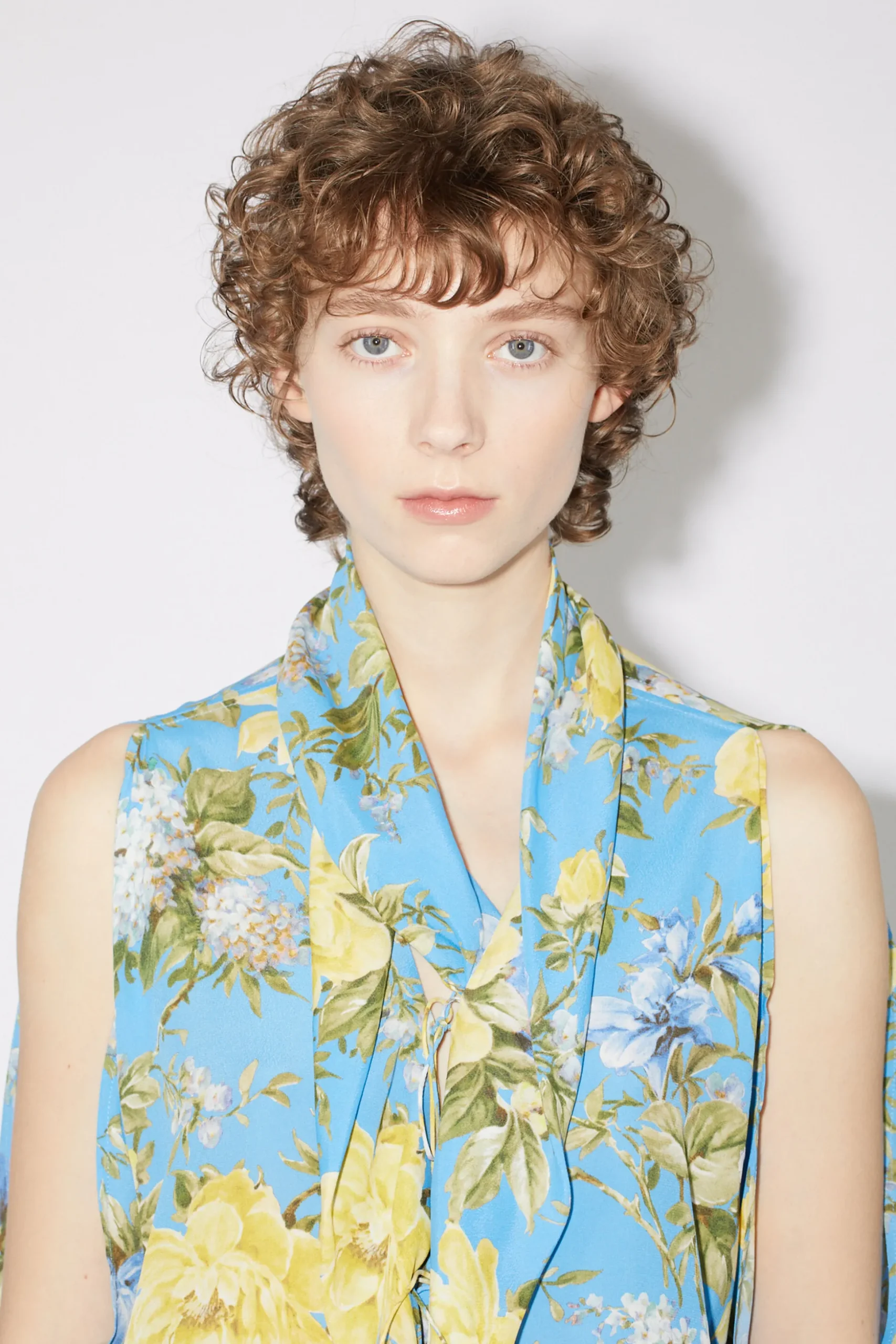 Bluse Zum Schnuren Mit Blumenprint