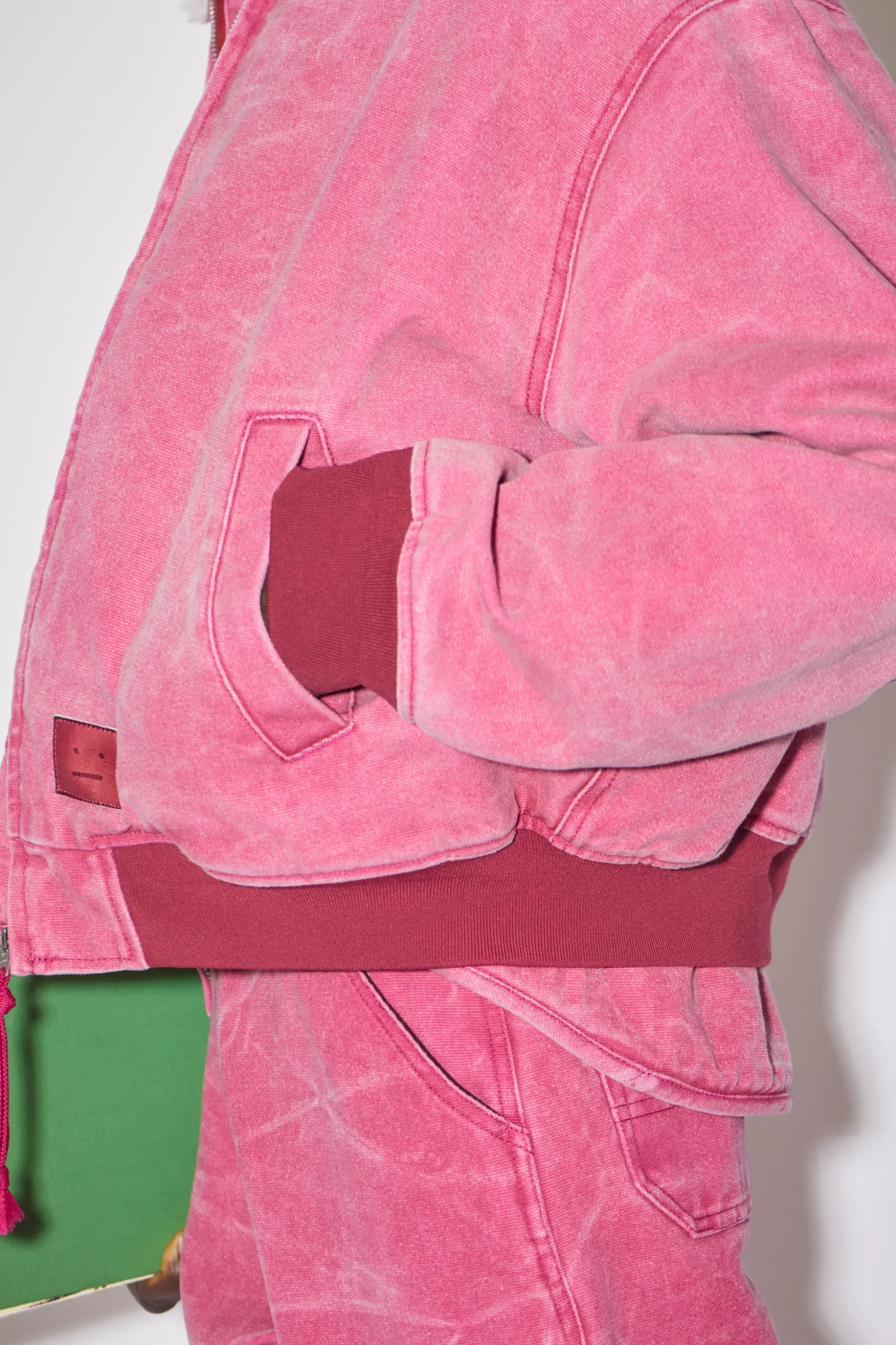Bomberjacke Aus Baumwoll-Canvas