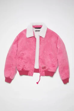 Bomberjacke Aus Baumwoll-Canvas