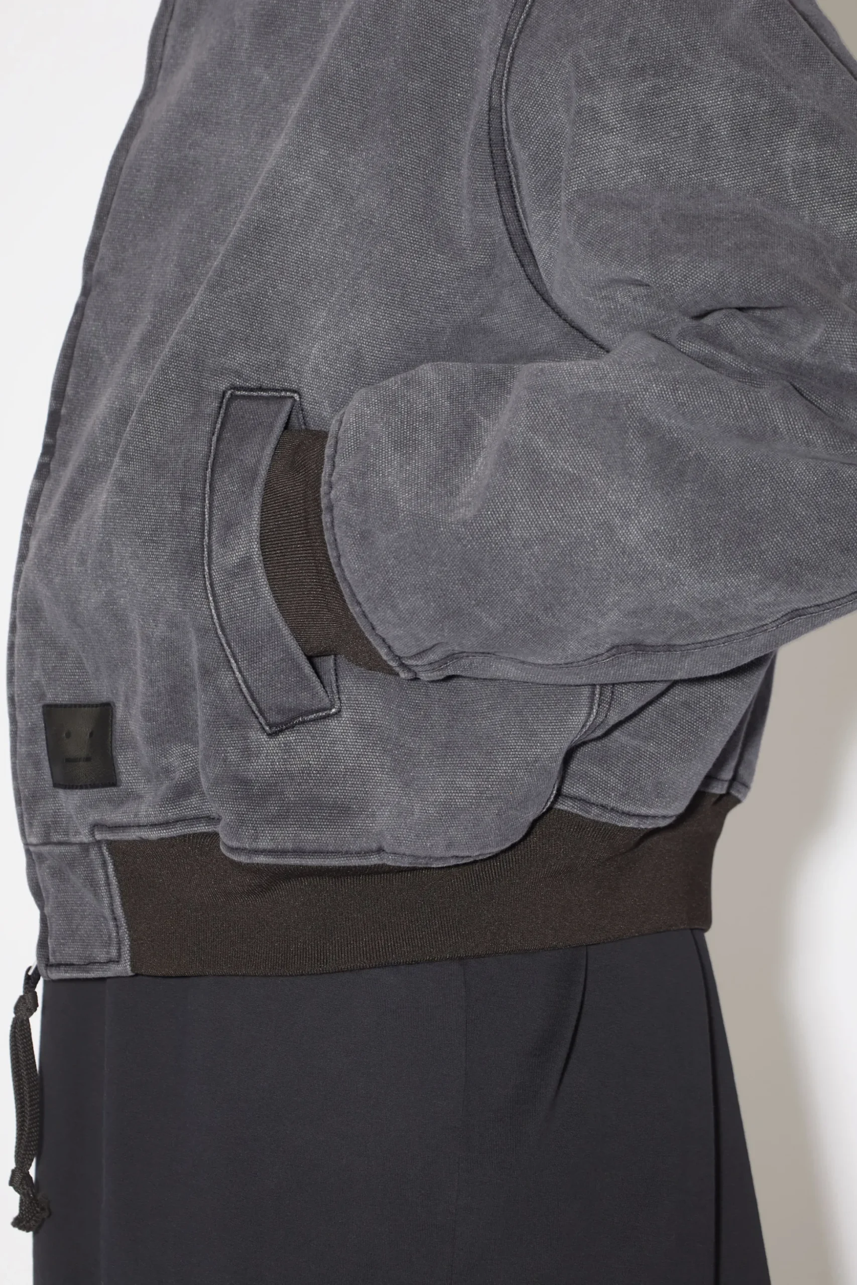 Bomberjacke Aus Baumwoll-Canvas