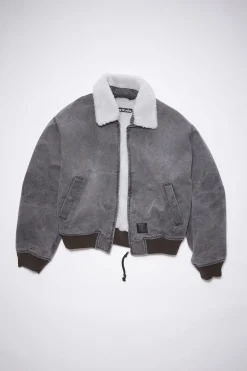 Bomberjacke Aus Baumwoll-Canvas
