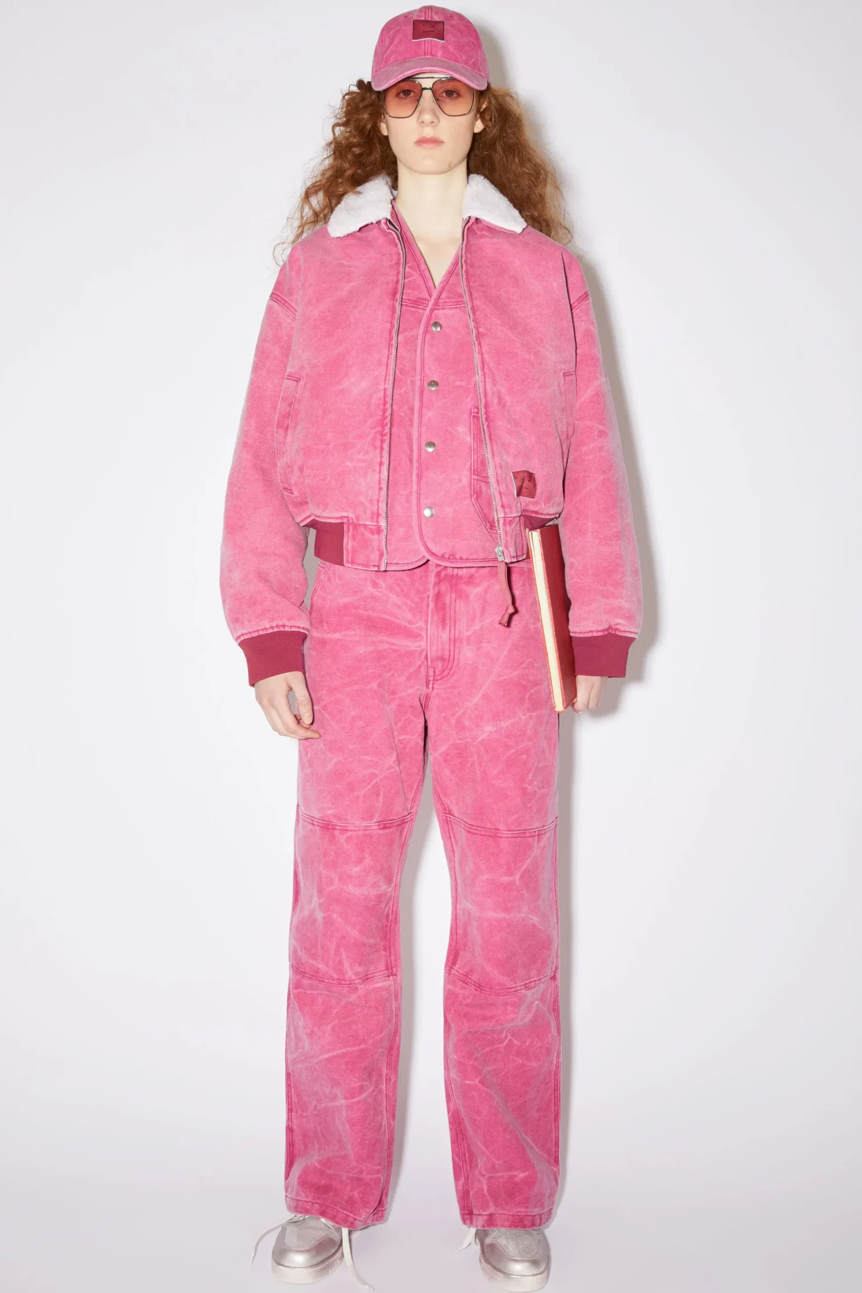 Bomberjacke Aus Baumwoll-Canvas