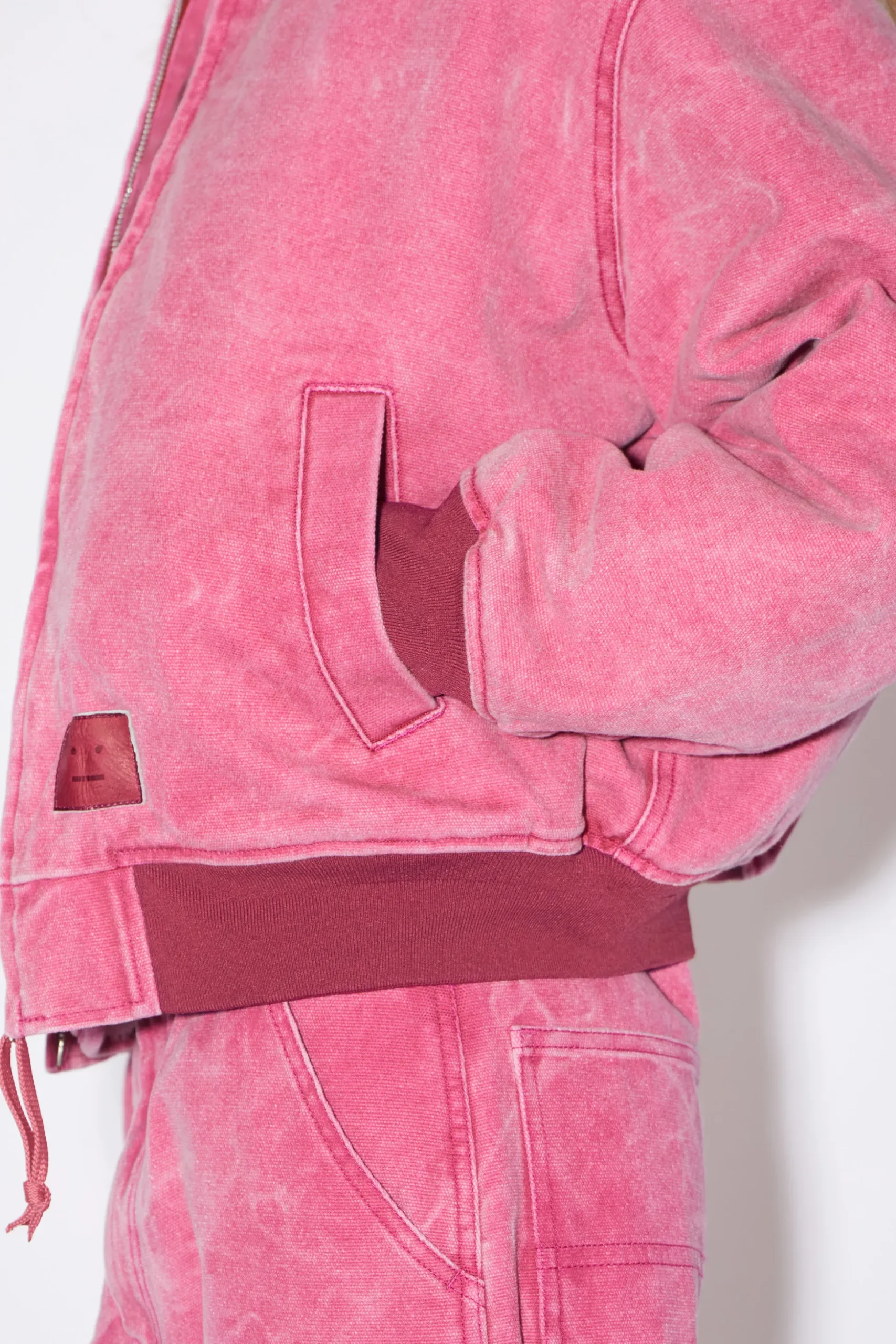 Bomberjacke Aus Baumwoll-Canvas
