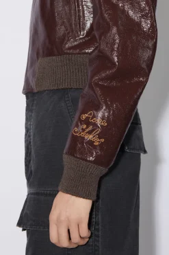 Bomberjacke Aus Leder