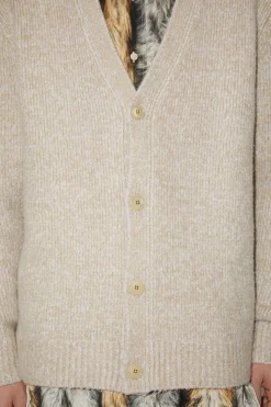 Cardigan Mit V-Ausschnitt Aus Woll-Mix