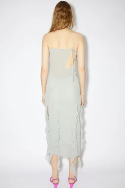 Chiffonkleid Mit Ruschen