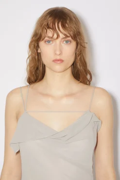 Chiffonkleid Mit Ruschen