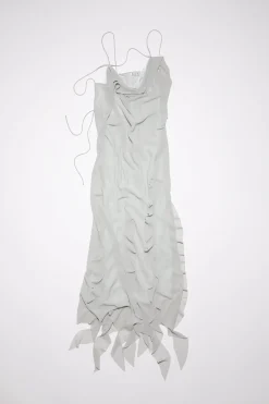 Chiffonkleid Mit Ruschen