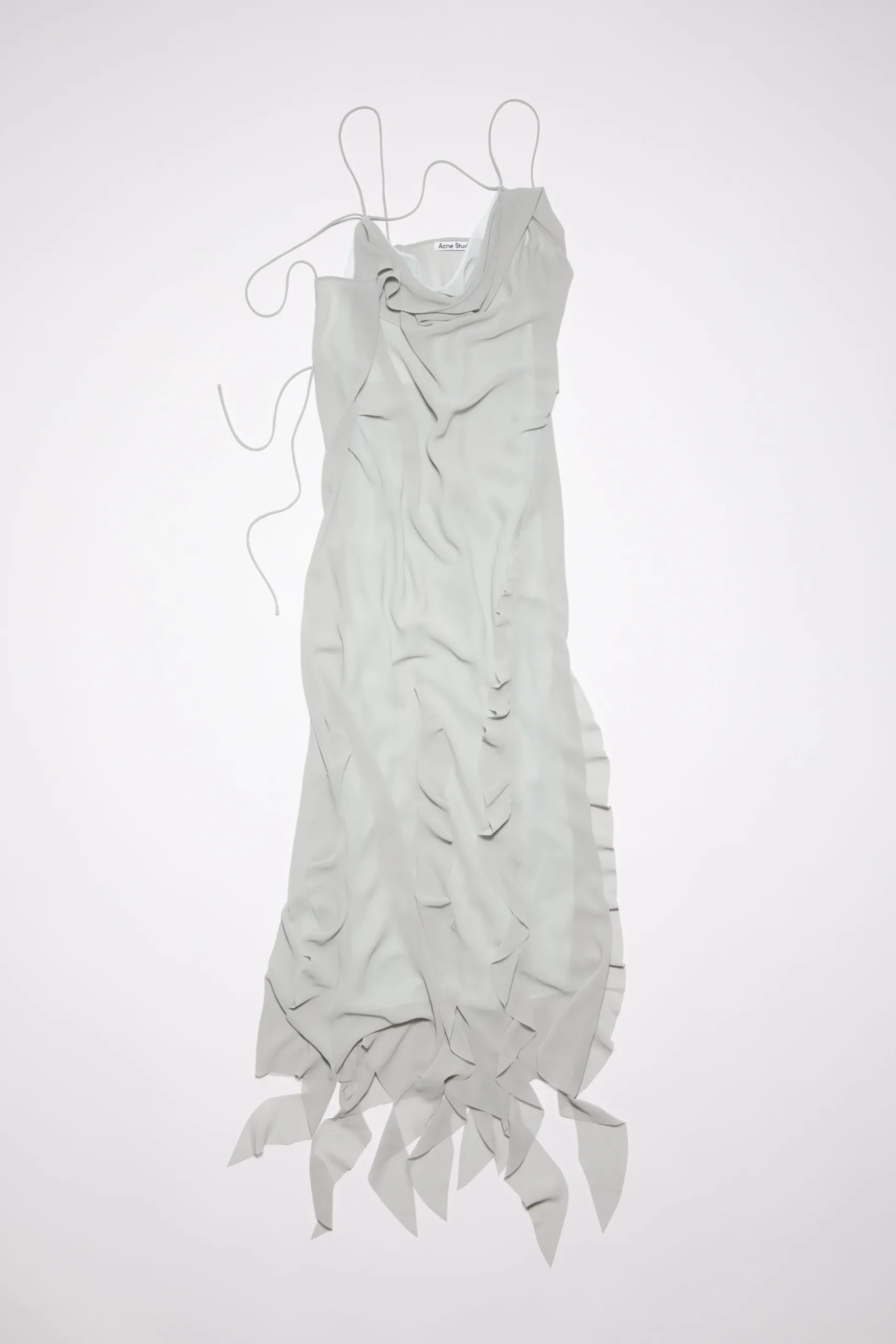 Chiffonkleid Mit Ruschen