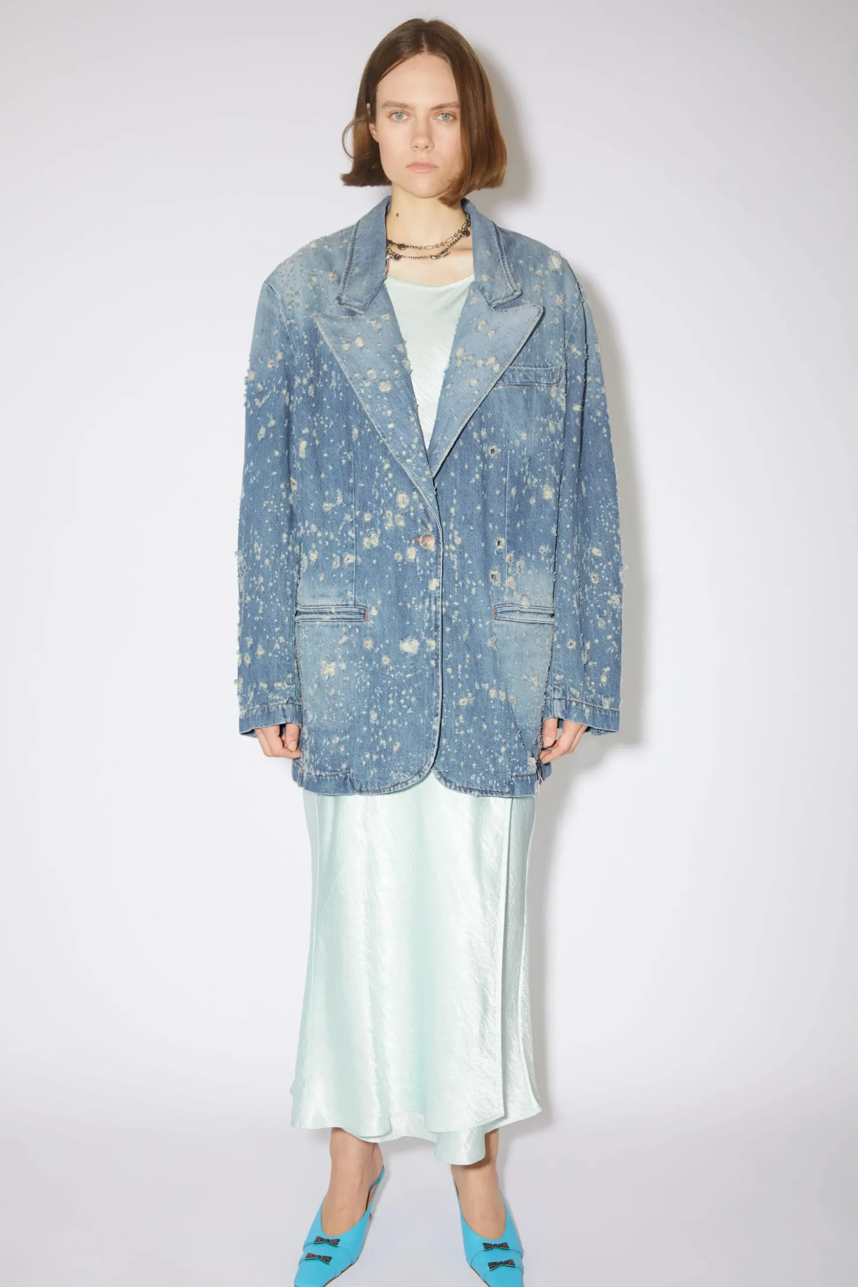 Denimjacke Im Used-Look