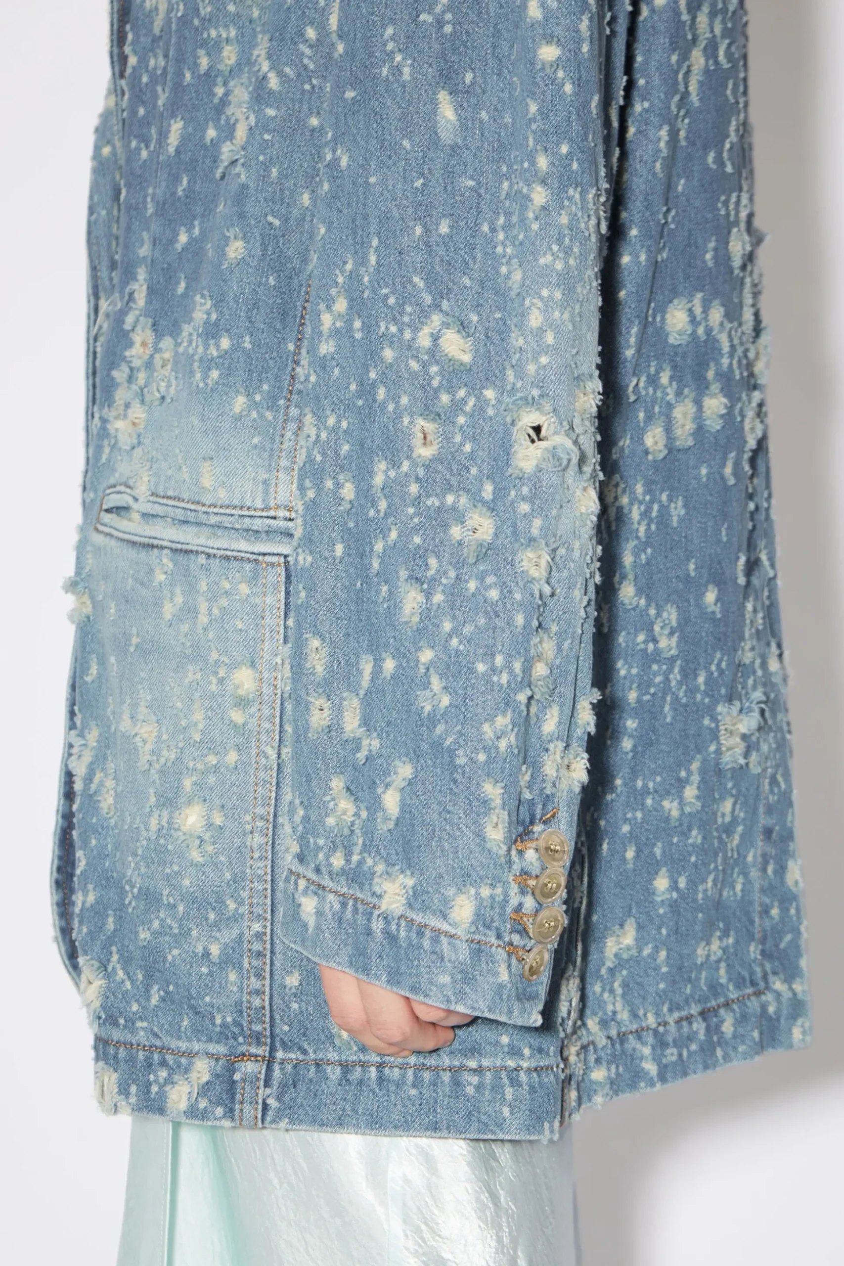 Denimjacke Im Used-Look
