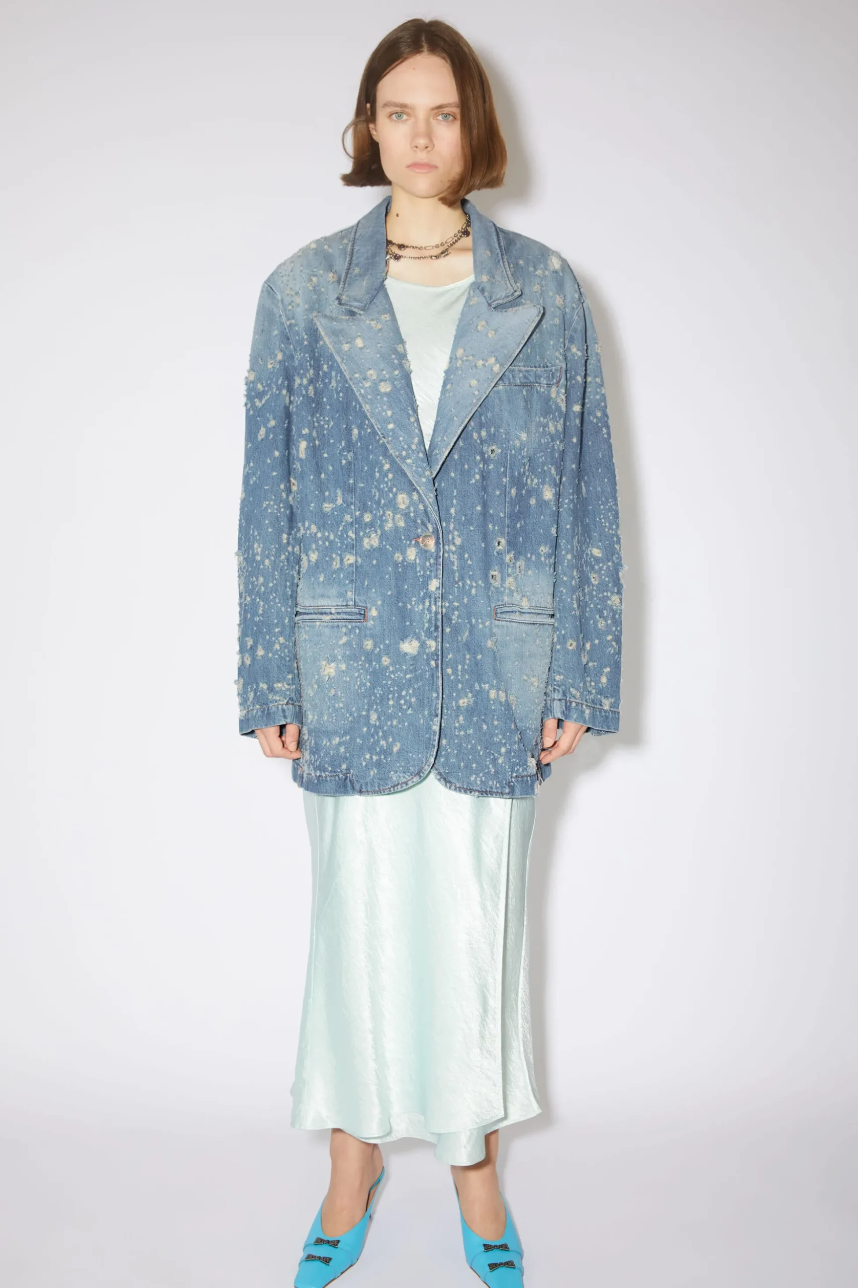 Denimjacke Im Used-Look