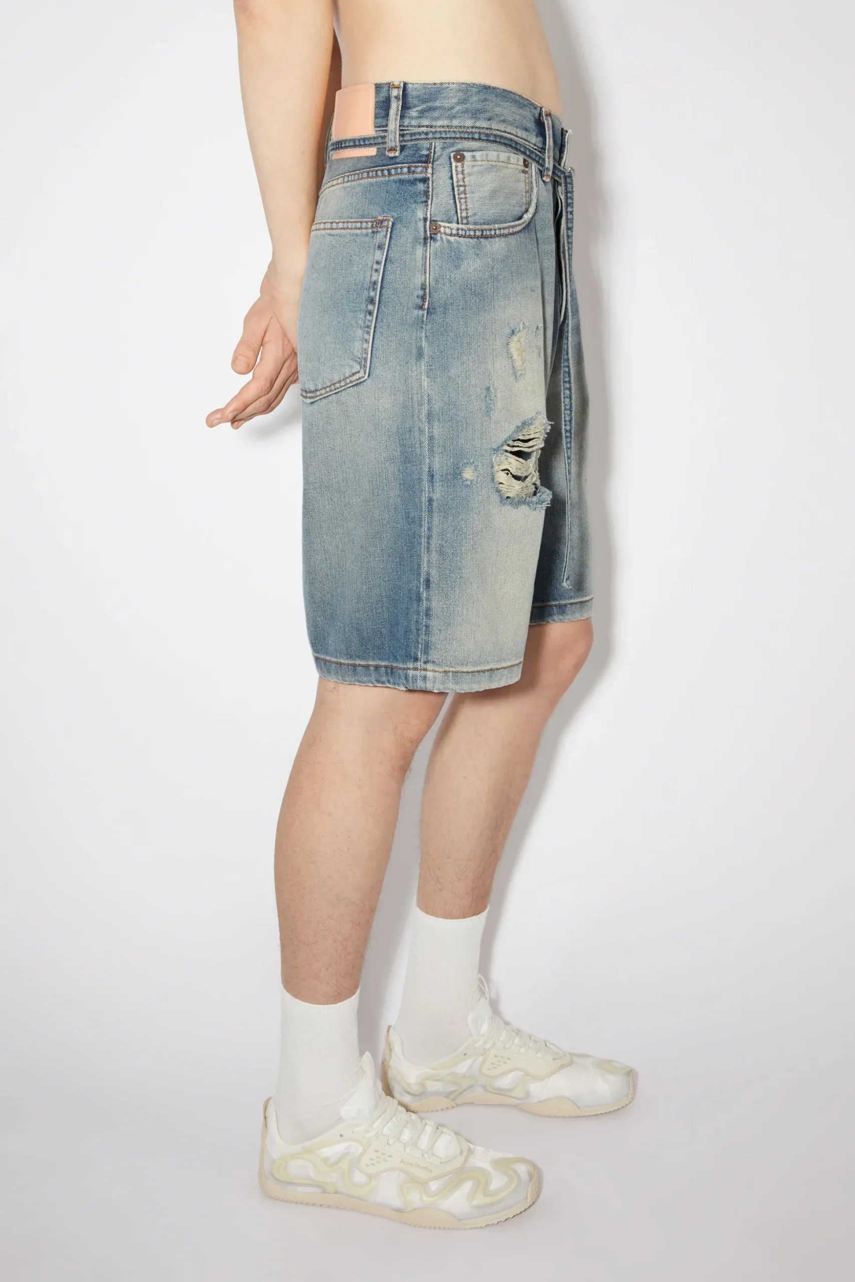 Denim-Shorts Mit Lockerer Passform