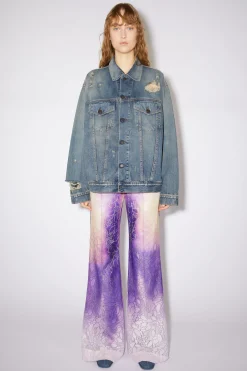 Destroyed-Denimjacke In Lockerer Passform – Detroit