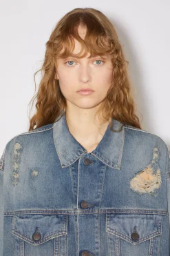 Destroyed-Denimjacke In Lockerer Passform – Detroit