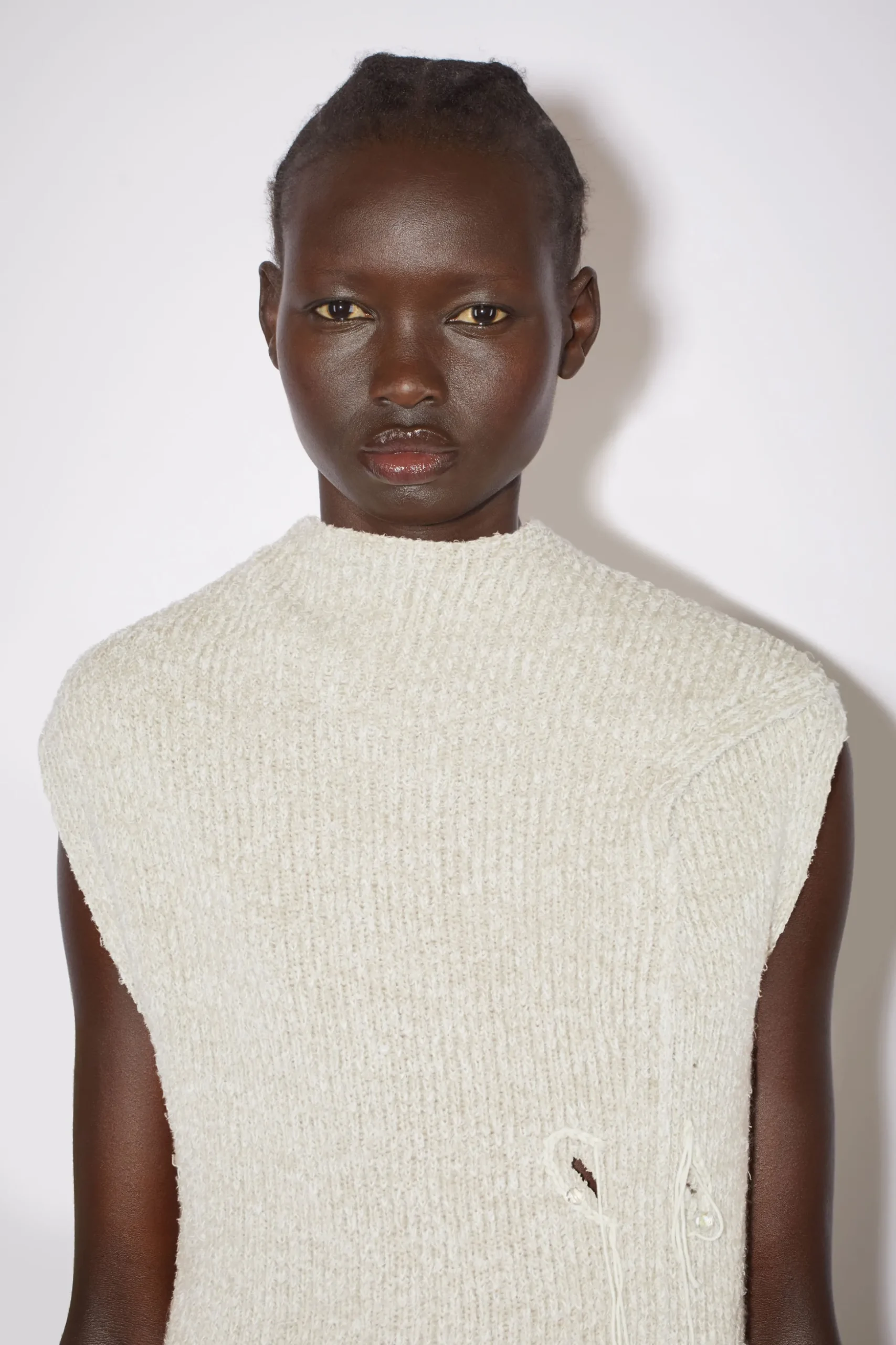 Distressed Ribbed Knit Dress