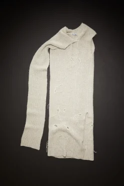 Distressed Ribbed Knit Dress