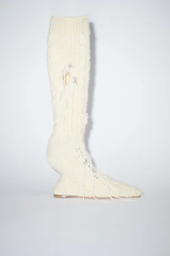 Distressed Sock Boots