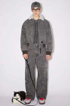 Dunne Hundeleine Mit Face-Logo