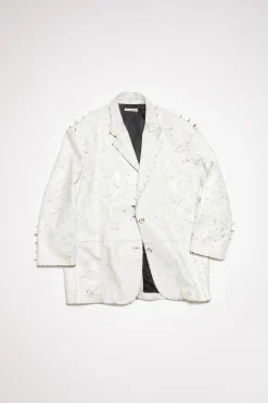 Einreihige Lederjacke