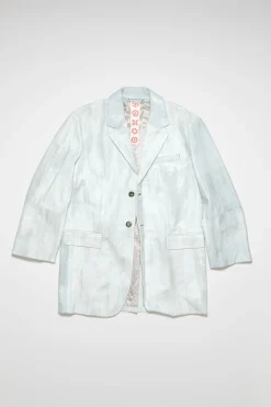Einreihige Lederjacke