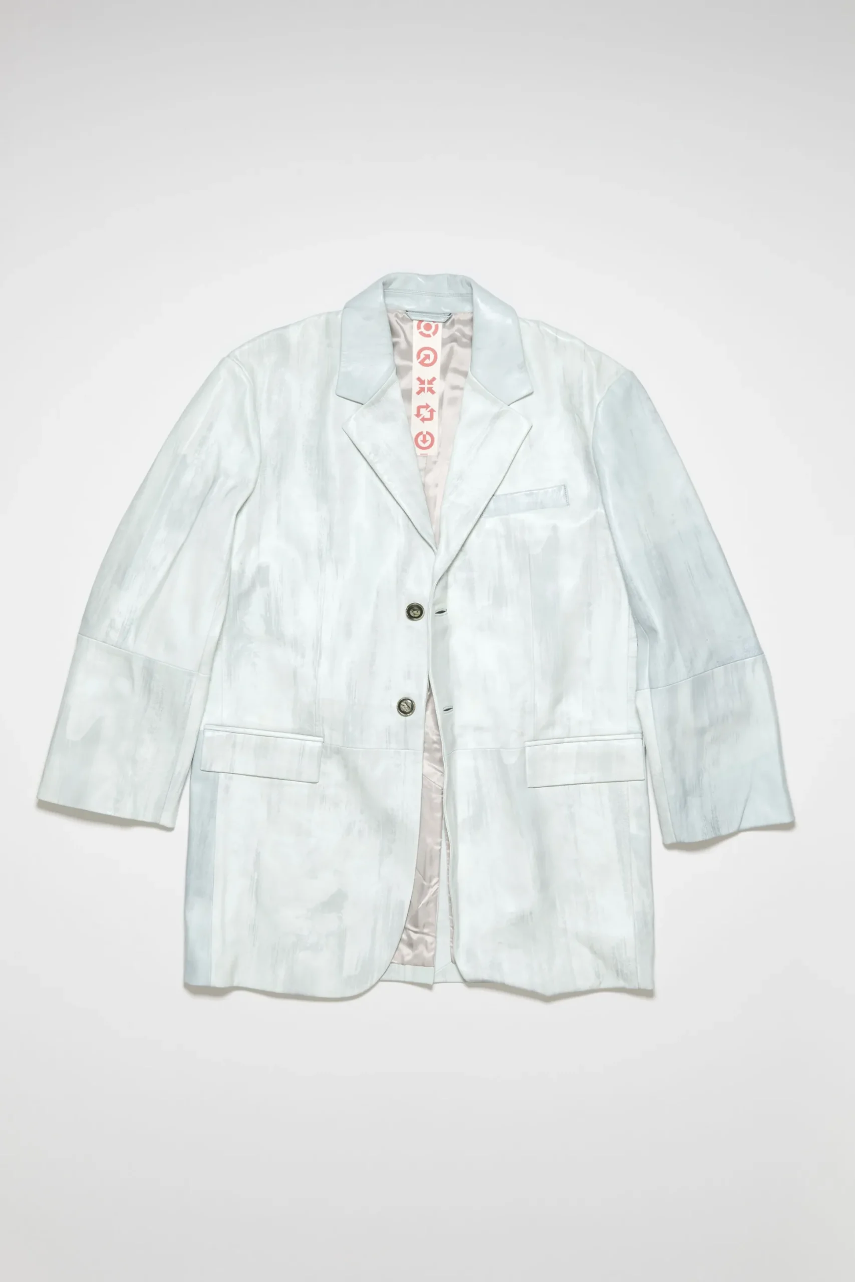 Einreihige Lederjacke