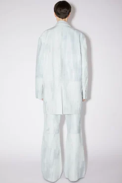 Einreihige Lederjacke