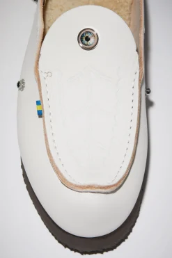 Embellished Leather Slip-On Shoes