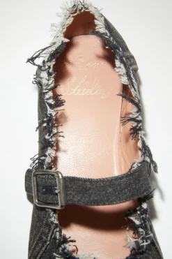 Flache Schuhe Aus Denim