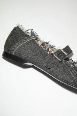 Flache Schuhe Aus Denim
