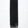 Fringe Wool Scarf - Skinny