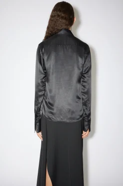 Geknopftes Satin-Hemd