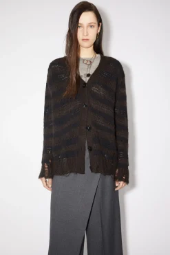 Gestreifter Cardigan Im Used-Look
