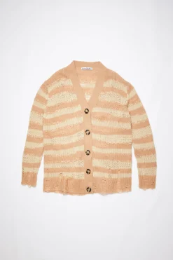 Gestreifter Cardigan Im Used-Look