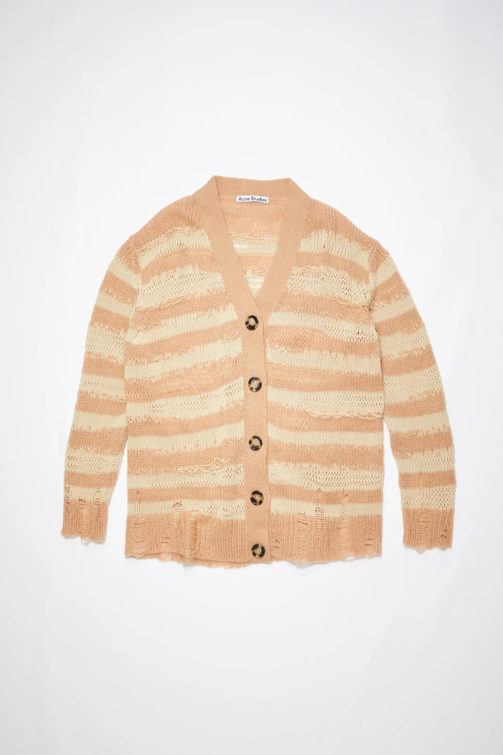 Gestreifter Cardigan Im Used-Look