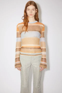 Gestreifter Pullover Aus Mohair